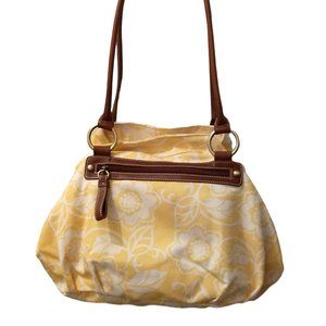 Yellow Shoulder Canvas Satchel